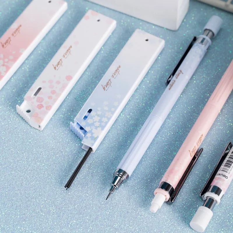 0.5mm Lovely Fresh Cherry Sakura Mechanical Pencil Set