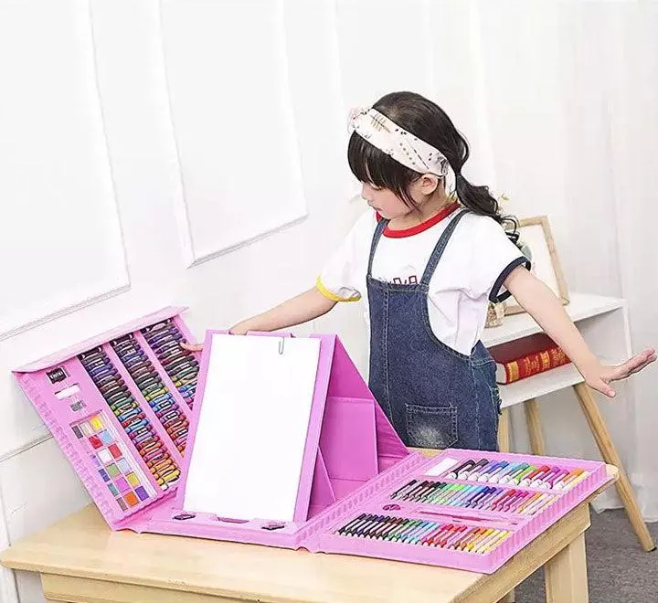 176 Piece Non-Toxic Kids Painting Drawing Art Set