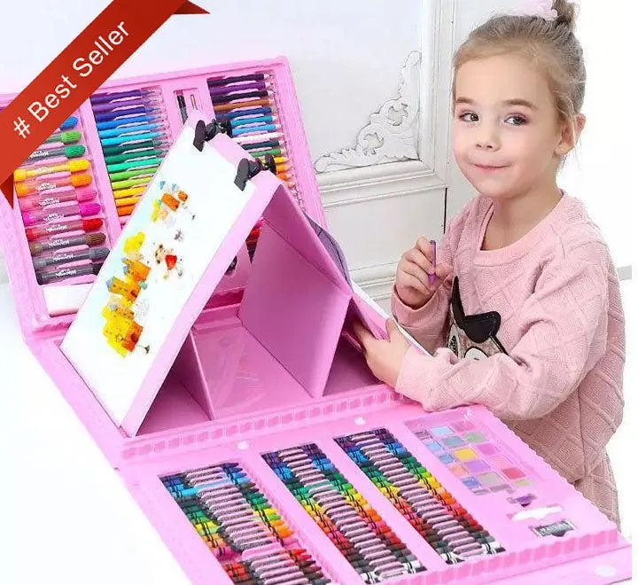 176 Piece Non-Toxic Kids Painting Drawing Art Set