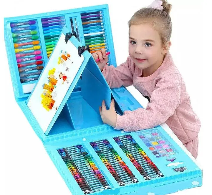 176 Piece Non-Toxic Kids Painting Drawing Art Set