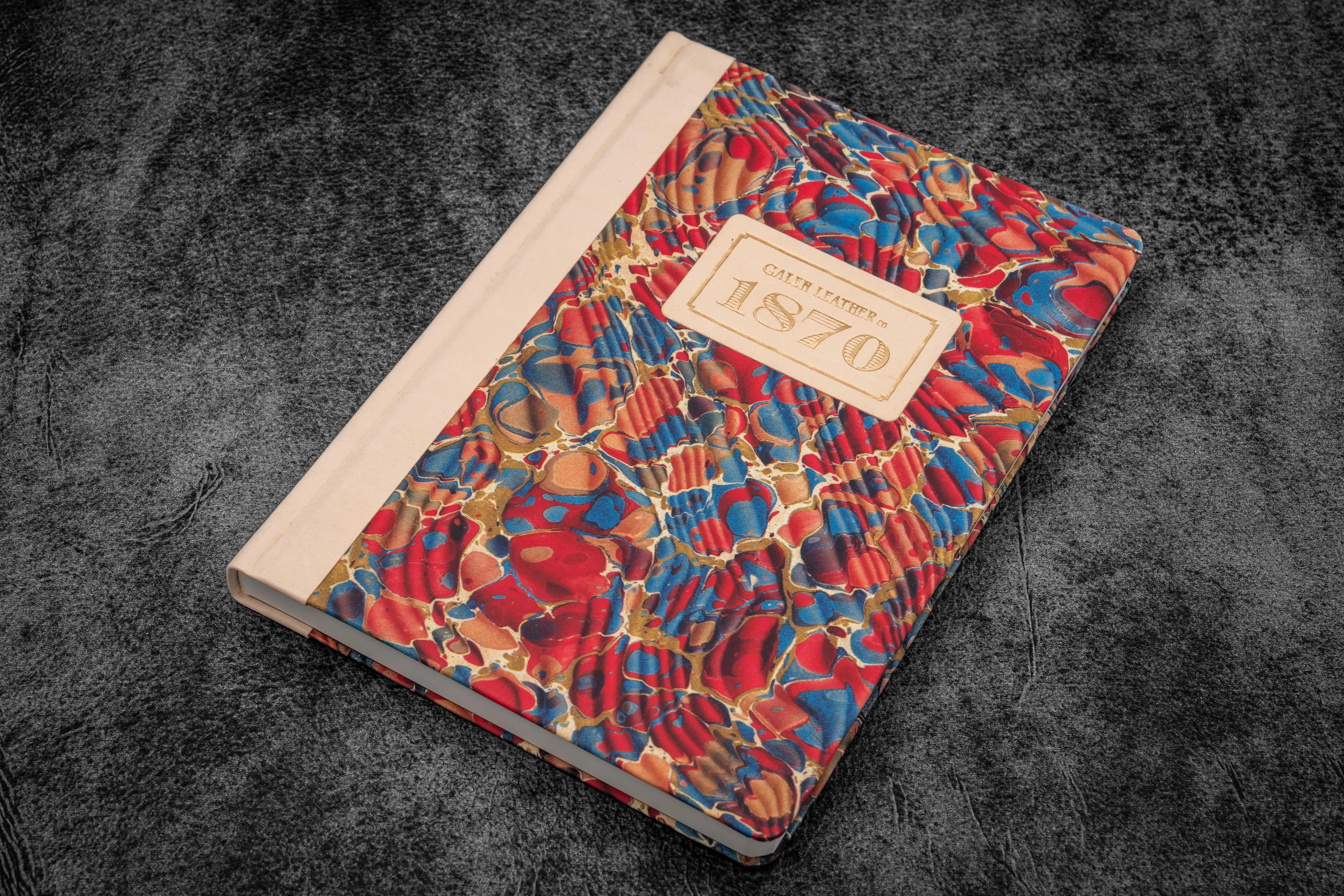 1870 Marbled Notebook - Molten Lava - TR Blank Paper - A5