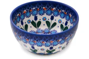 5" Cereal Bowl - Blue Tulip Garden