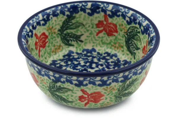 5" Dessert Bowl - Red Hibiscus