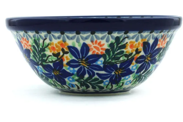 5" Dessert Bowl - Sapphire Lilies