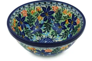 5" Dessert Bowl - Sapphire Lilies