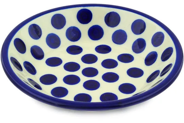 8" Pasta Bowl - Bold Blue Dots