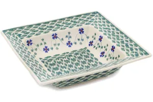 8" Pasta Bowl - Lucky Blue Clover