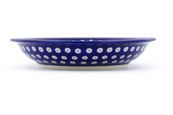 9" Pasta Bowl - Red Daisy Peacock