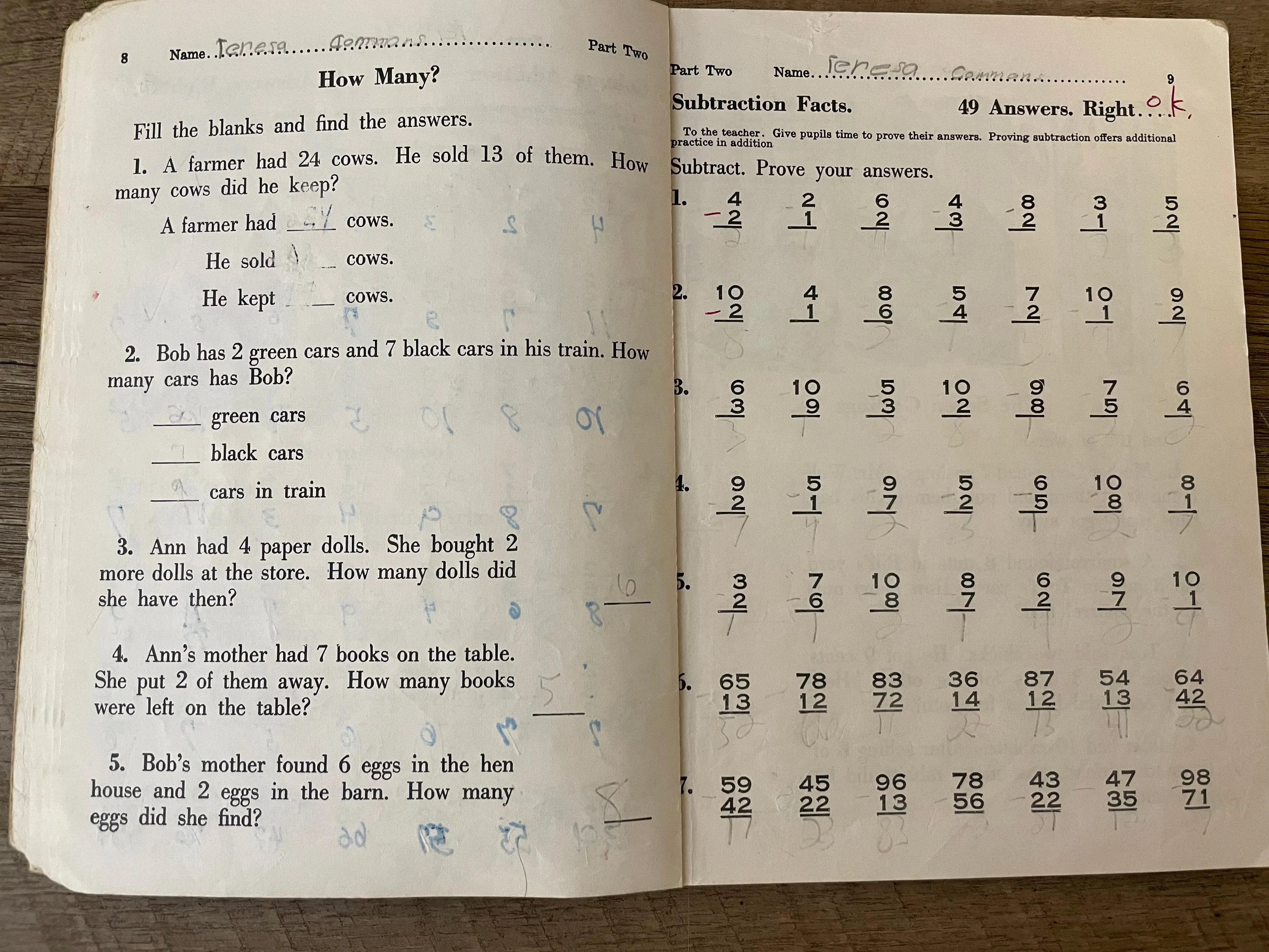 a* Vintage 1963 Spelling and Writing Patterns Softcover Morton Botel Follett Elementary School Book