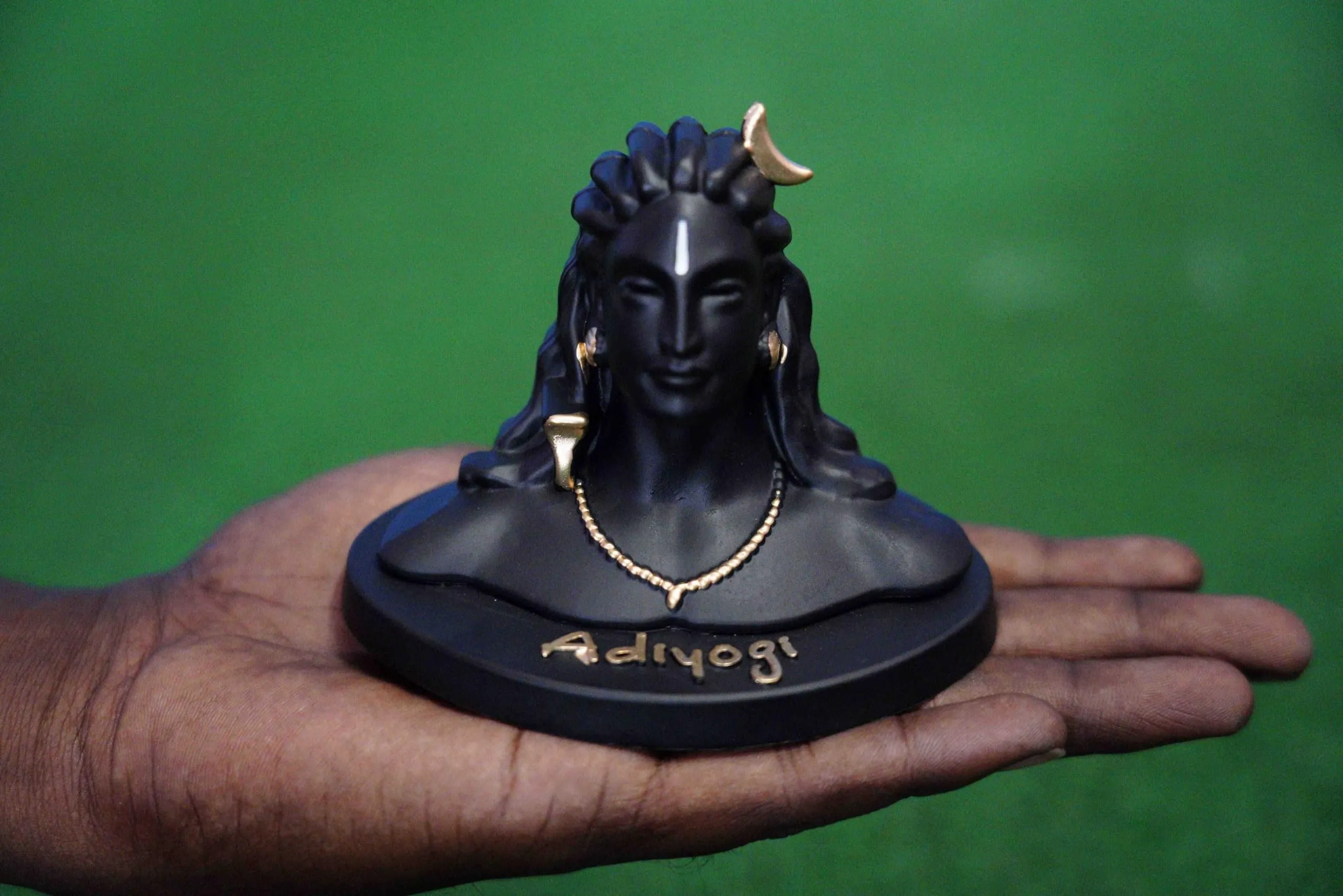 Adhiyogi Shiva Statue for Car Dashboard & Pooja Room |Shivan Idol Gifts & Home Decor| Lord Mahadev Statue for Home & Office (Adhiyogi) Made in India Pack of 1