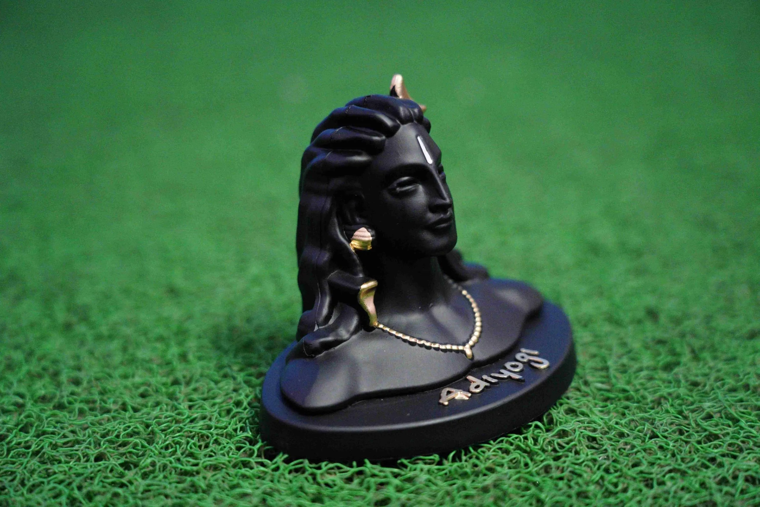 Adhiyogi Shiva Statue for Car Dashboard & Pooja Room |Shivan Idol Gifts & Home Decor| Lord Mahadev Statue for Home & Office (Adhiyogi) Made in India Pack of 1