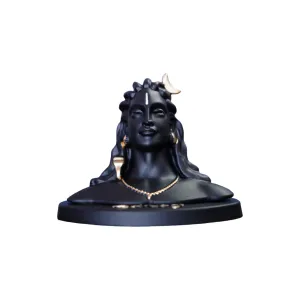 Adhiyogi Shiva Statue for Car Dashboard & Pooja Room |Shivan Idol Gifts & Home Decor| Lord Mahadev Statue for Home & Office (Adhiyogi) Made in India Pack of 1