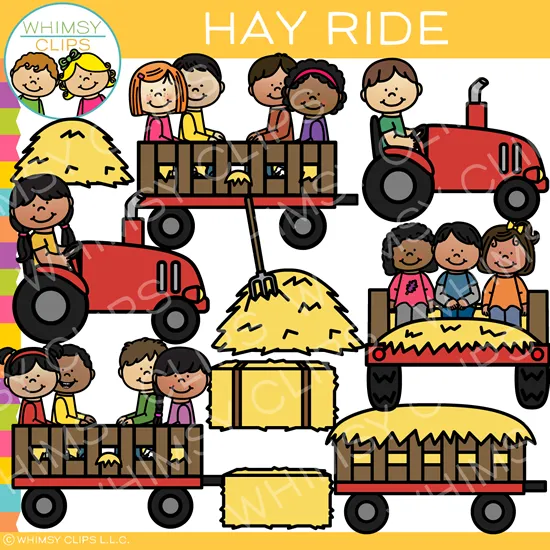 Autumn Hayride Clip Art