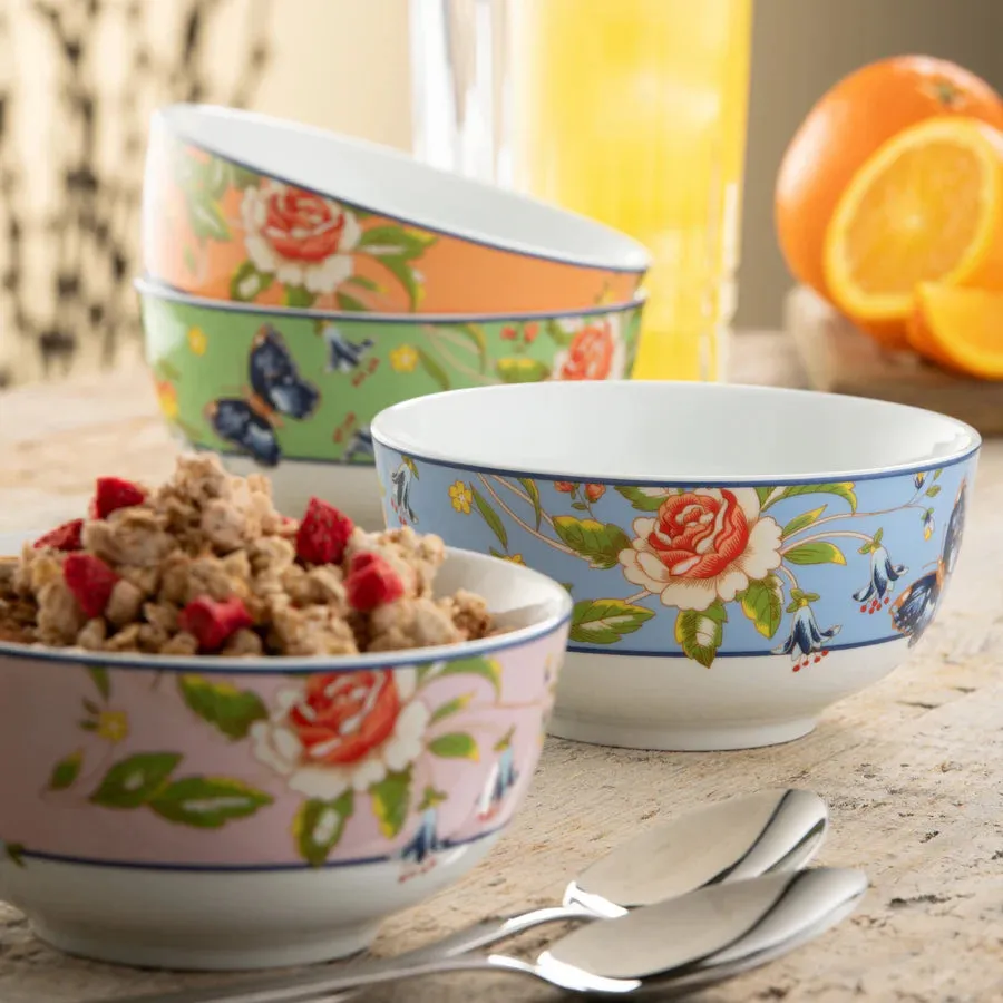 Aynsley Cottage Garden Cereal Bowls Set of 4