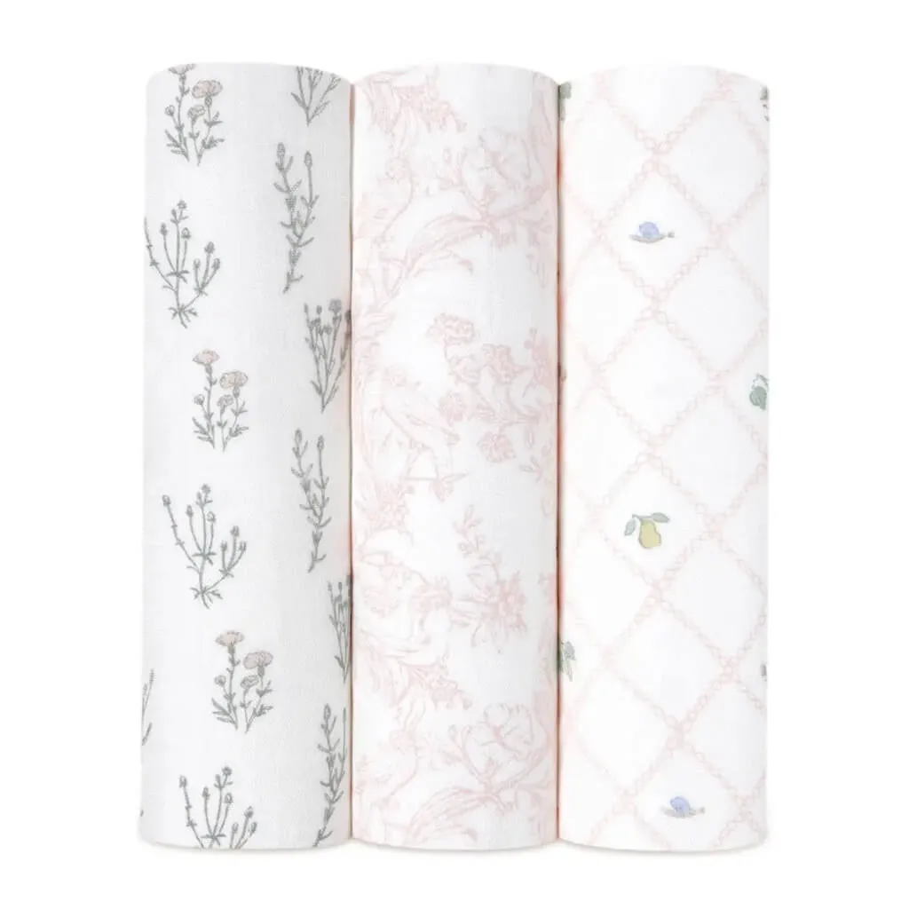 Bamboo Swaddle 3 Pack French Floral