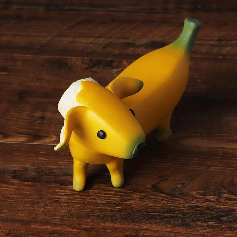 Banana Dachshund Figurines