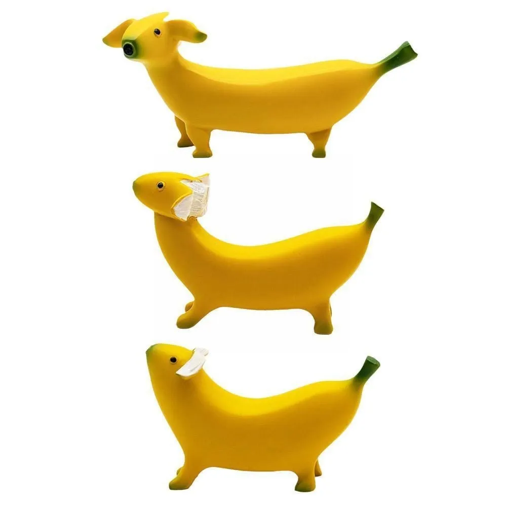 Banana Dachshund Figurines