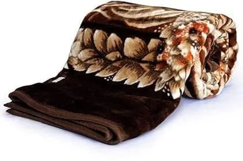 Bezzilish Home Mink Woolen Printed Blanket for Heavy Winters (Multicolor, Double Bed, 220 cm x 240 cm), lightweight