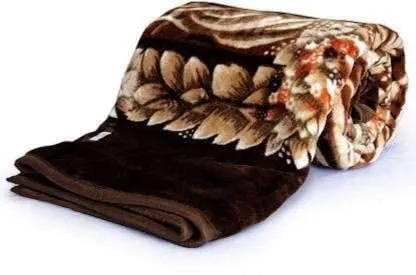 Bezzilish Home Mink Woolen Printed Blanket for Heavy Winters (Multicolor, Double Bed, 220 cm x 240 cm), lightweight