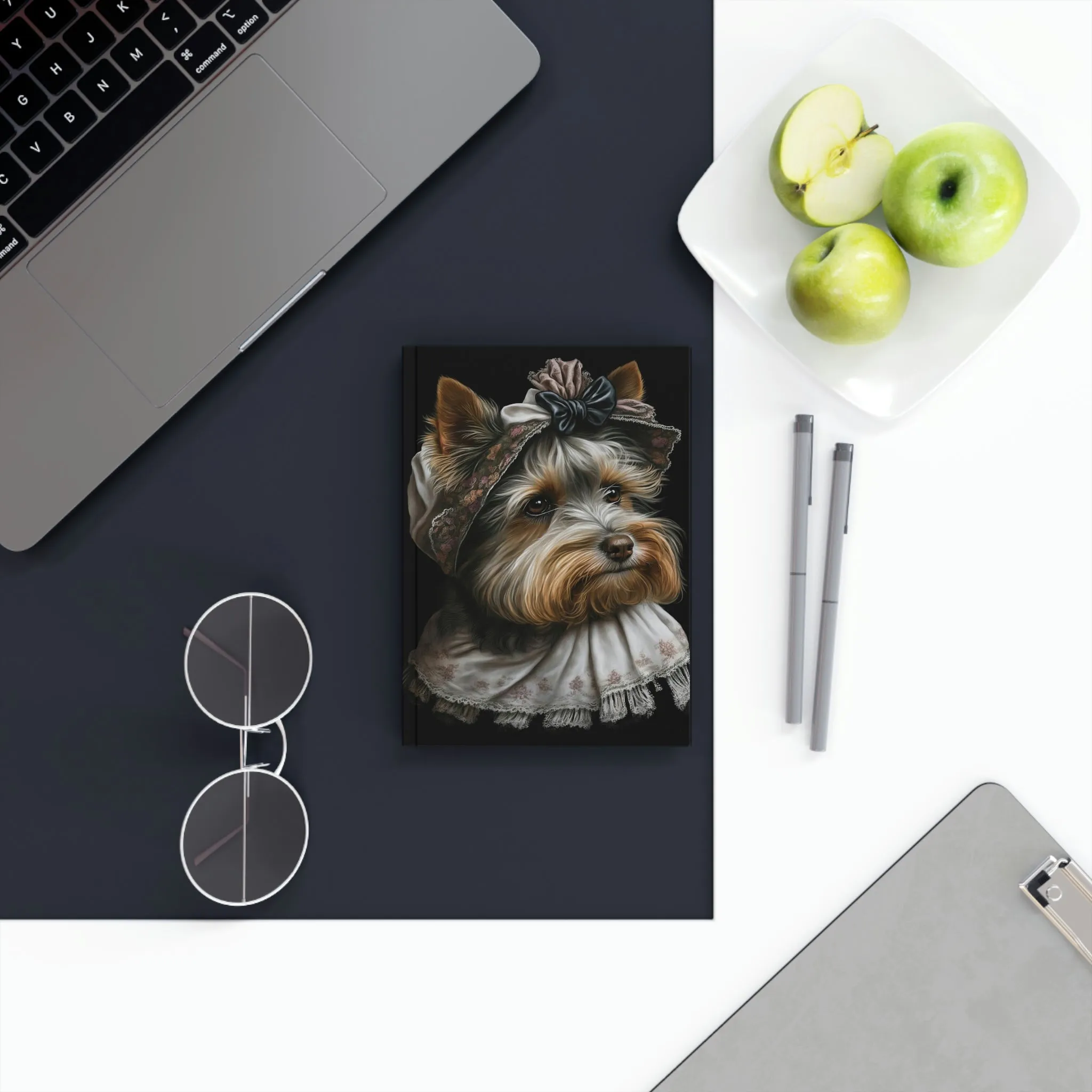 Biewer Terrier Notebook - Button's Bonnet - Biewer Terrier Inspirations - Hard Backed Journal