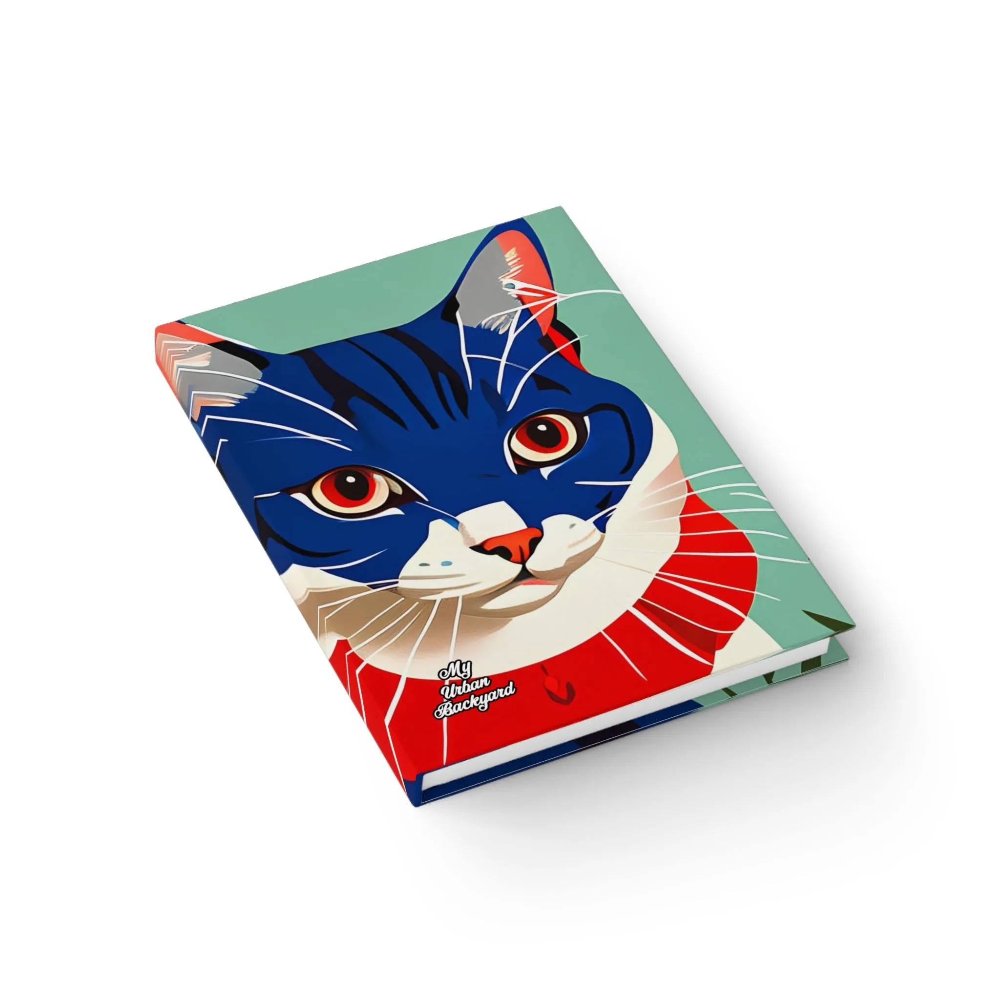 Blue Cat, Hardcover Notebook Journal - Write in Style