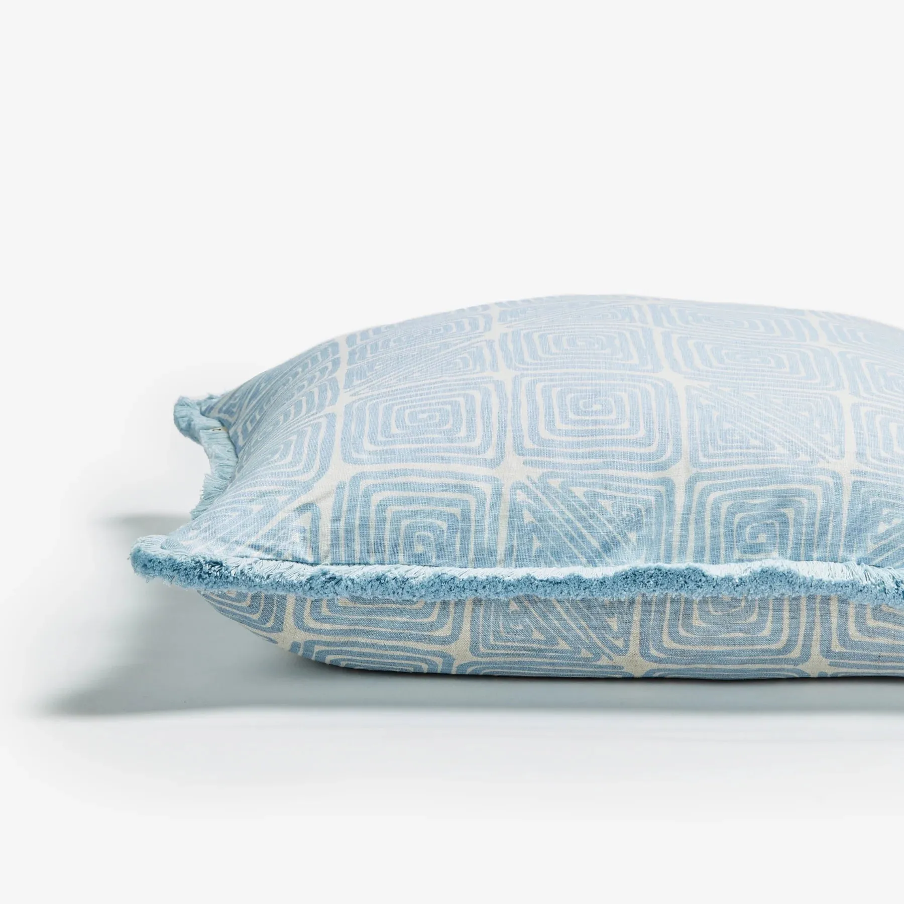 Bonnie & Neil Maze Soft Blue Cushion 60cm