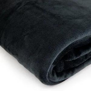 Brogo Microfibre Supersoft Throw Charcoal