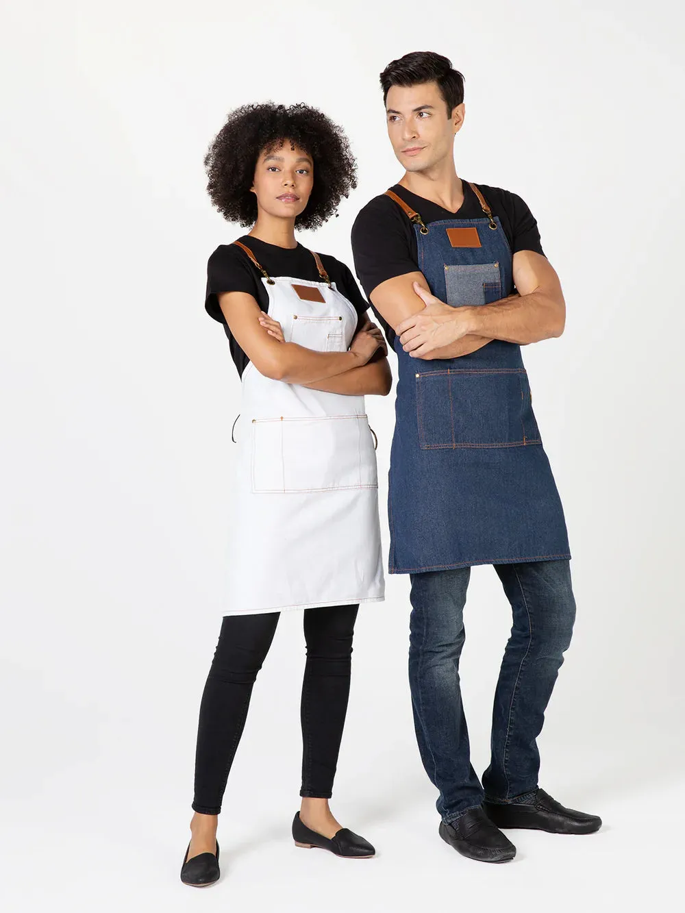 Brooklyn Denim Apron- Blue