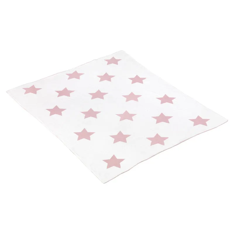 Cambrass Baby Cotton Blanket Star Pink