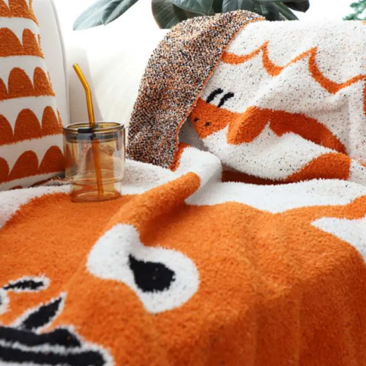 Cartoon Fuzzy Fleece Throw Blanket