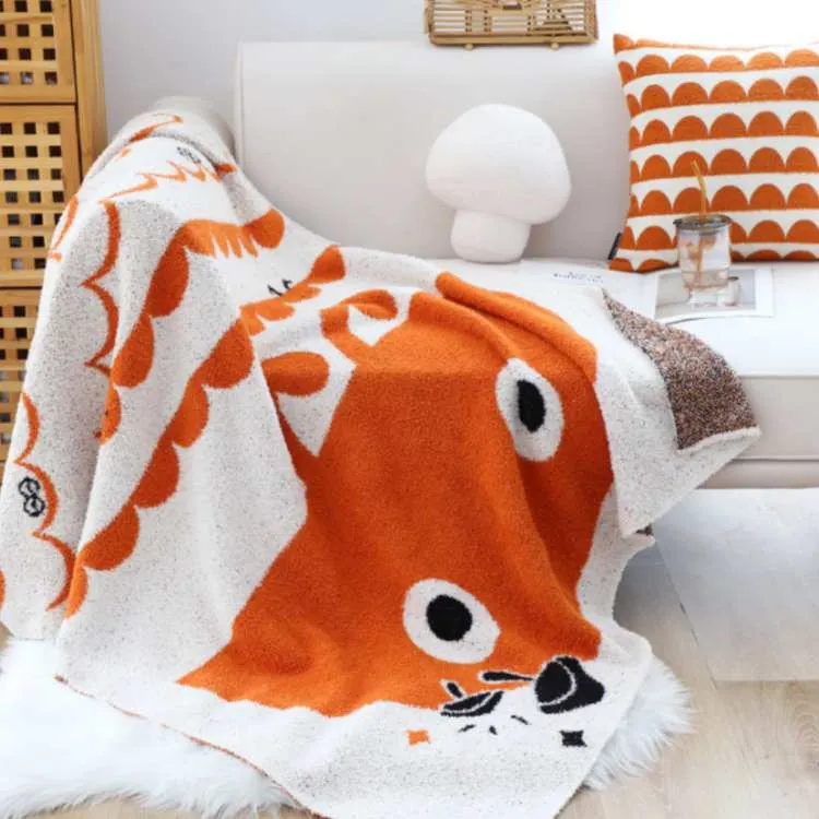 Cartoon Fuzzy Fleece Throw Blanket