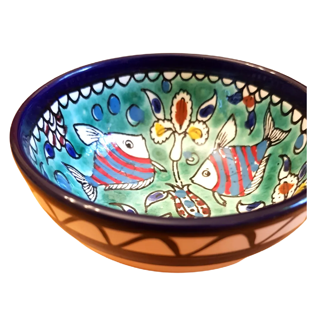 Ceramic bowls for serving or decoration.