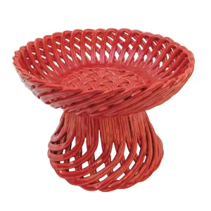 Ceramic Red Bowl Stand