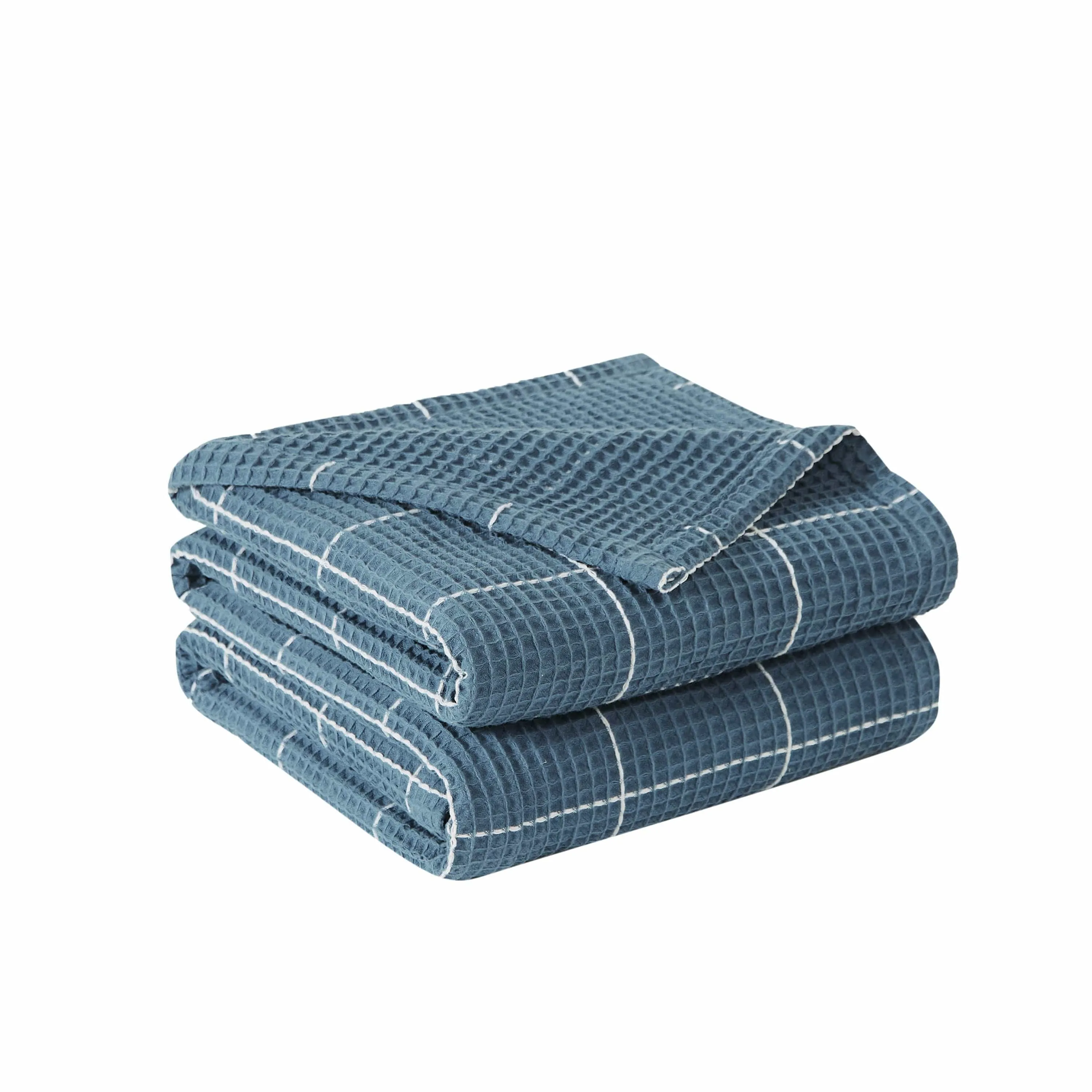 Check Cotton Waffle Blankets and Throws