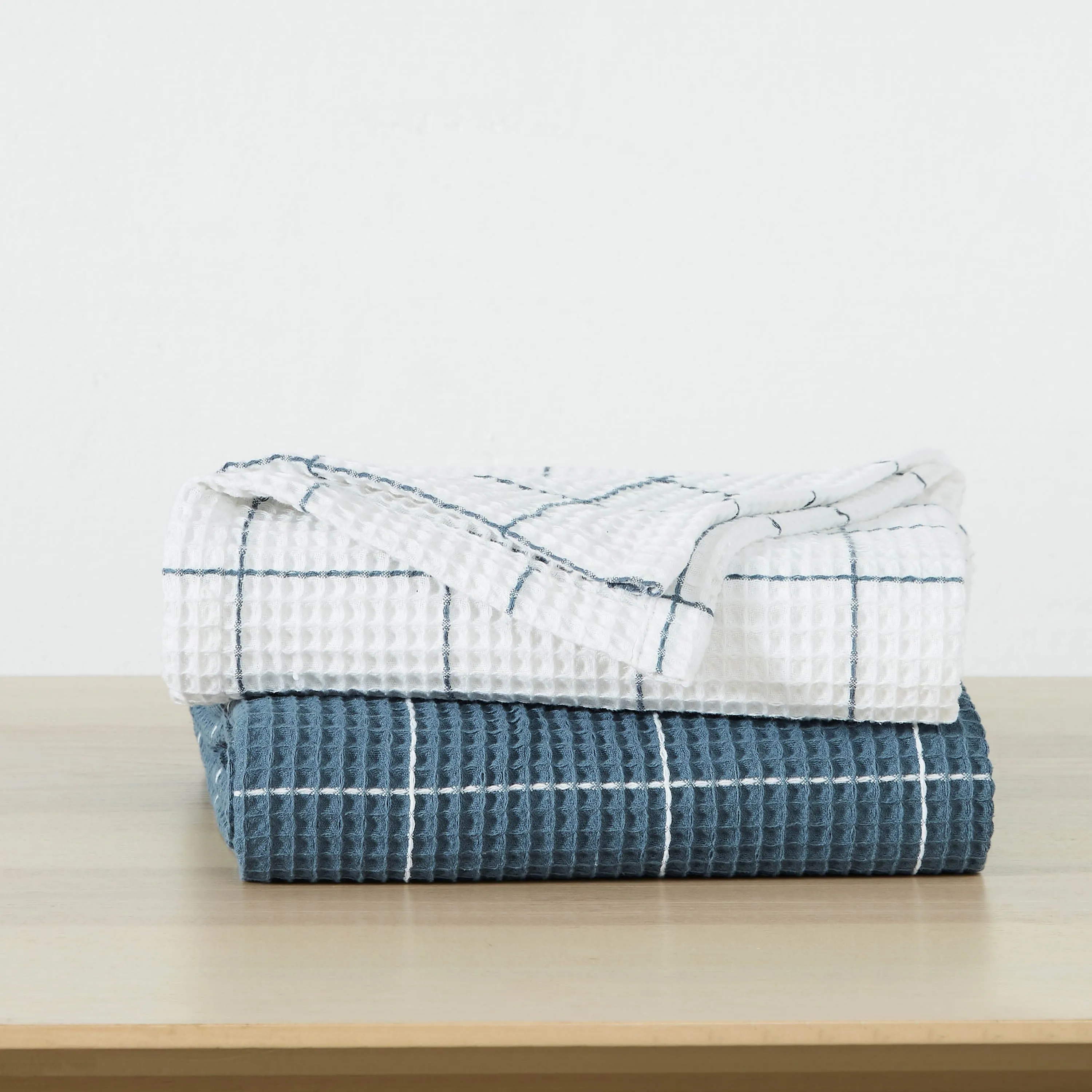 Check Cotton Waffle Blankets and Throws