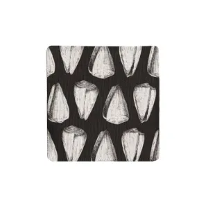 Cone Shell BW Fabric Coaster