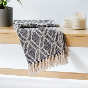 Cotton Bay Honeycomb Throw - Navy