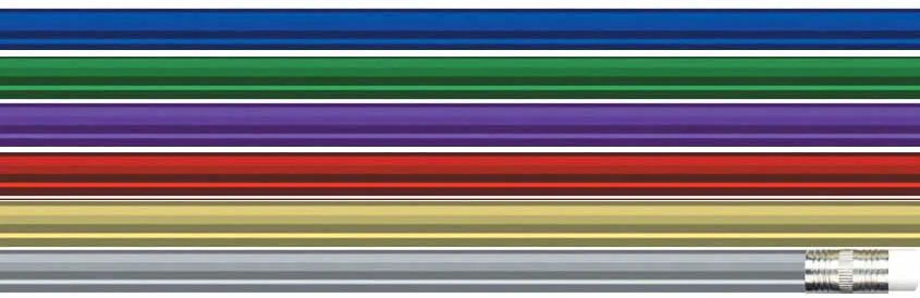 Custom Print School Pencil, Metallic Colors (3 gross minimum), MET03