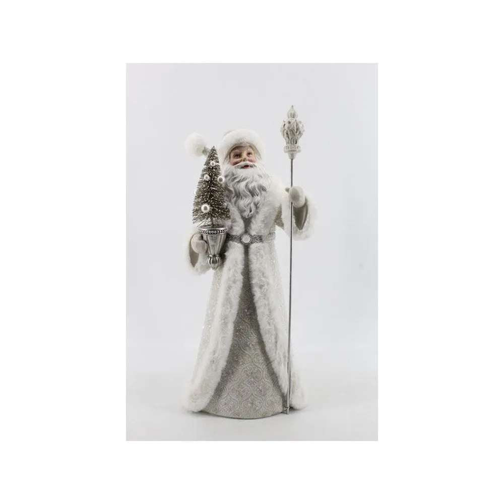 December Diamonds 22.5-inch Santa with Tree Figurine