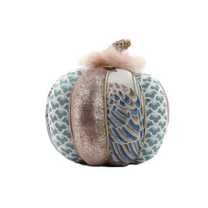 December Diamonds Blue Pumpkin Figurine