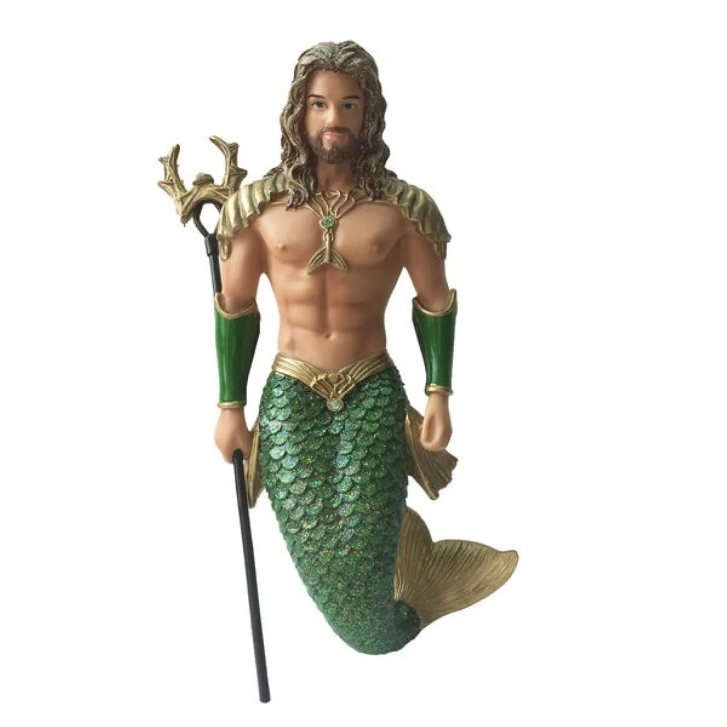 December Diamonds Mermen Figurine - Atlantis With Trident