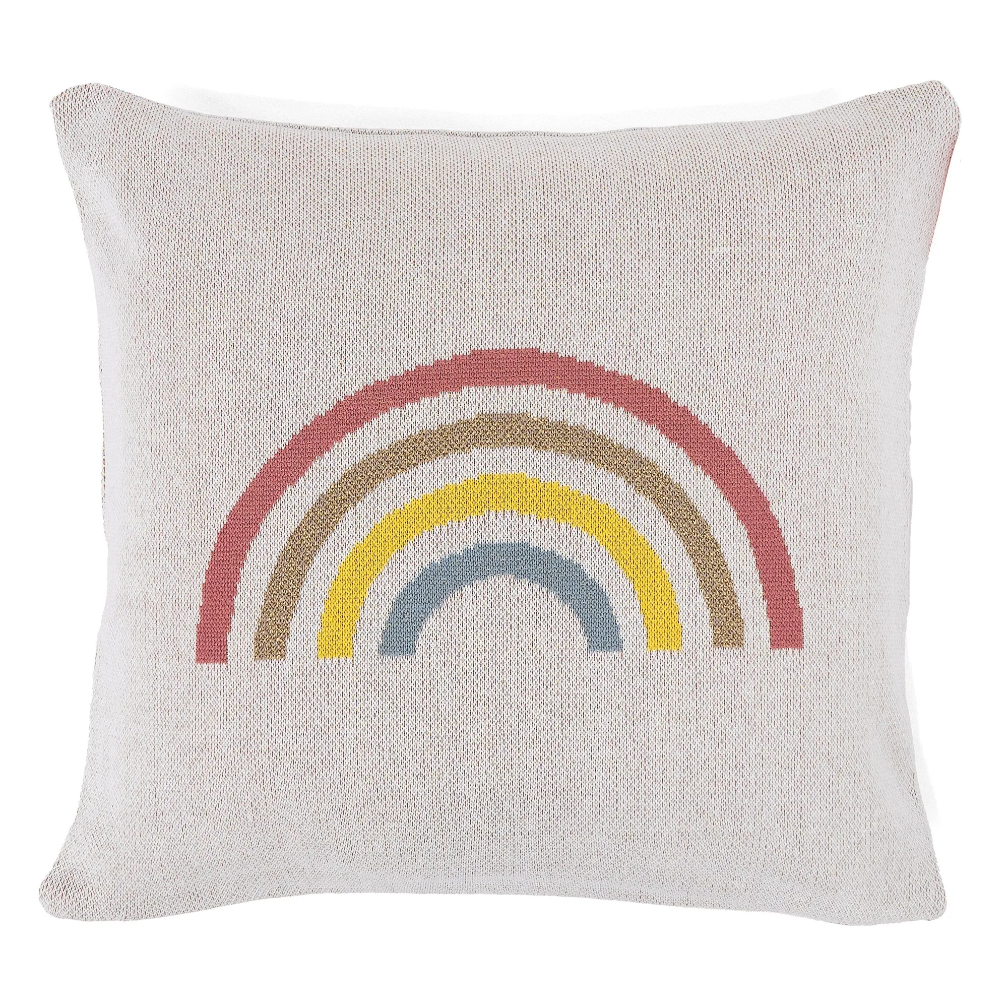 Decorative Cushion Cover 47 x 47cm - Knitted Rainbow