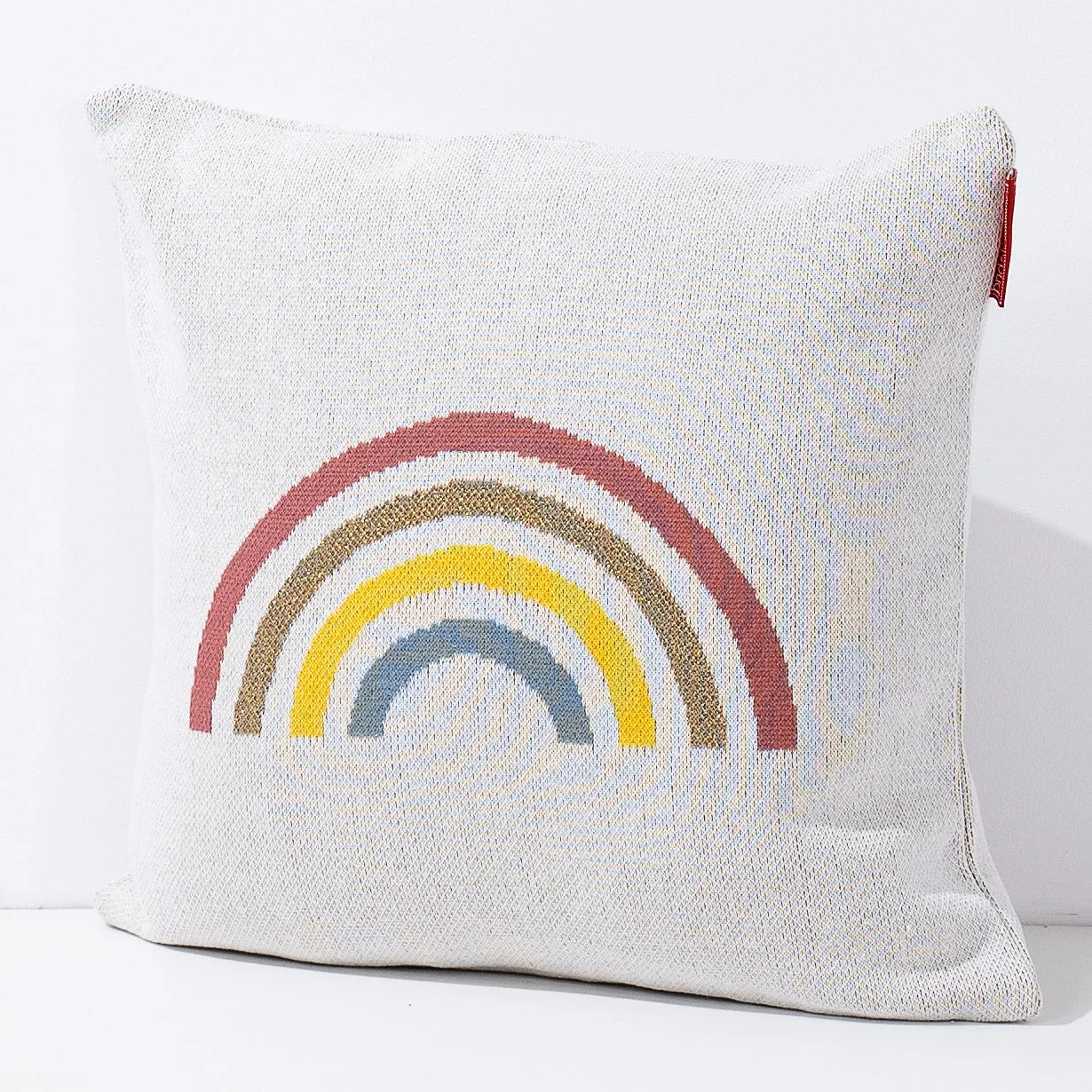 Decorative Cushion Cover 47 x 47cm - Knitted Rainbow