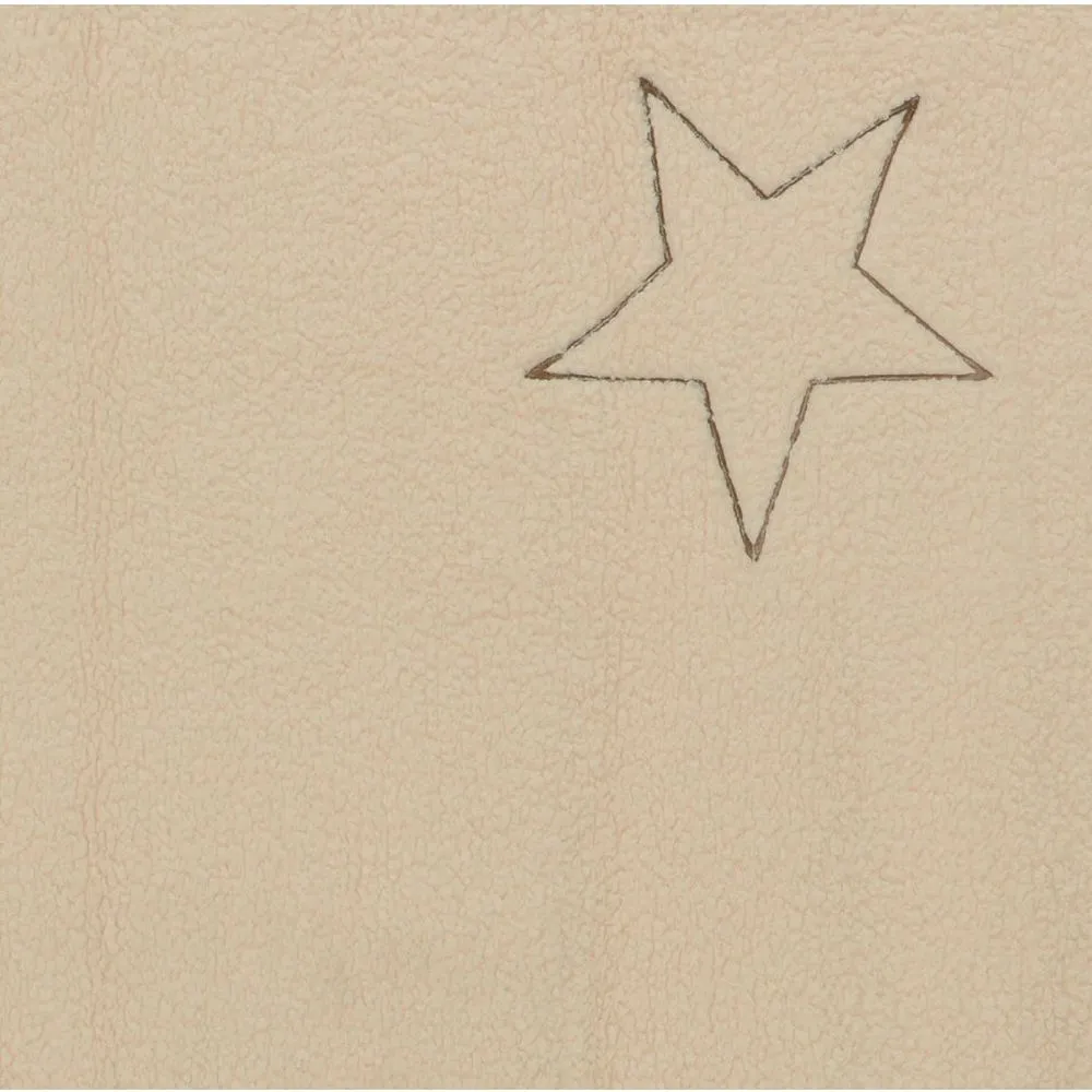 Decoris 170cm Neutral Star Stitched Throw (Choice of 2)