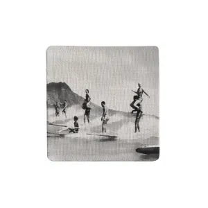 Diamond Head Surfing Fabric Coaster