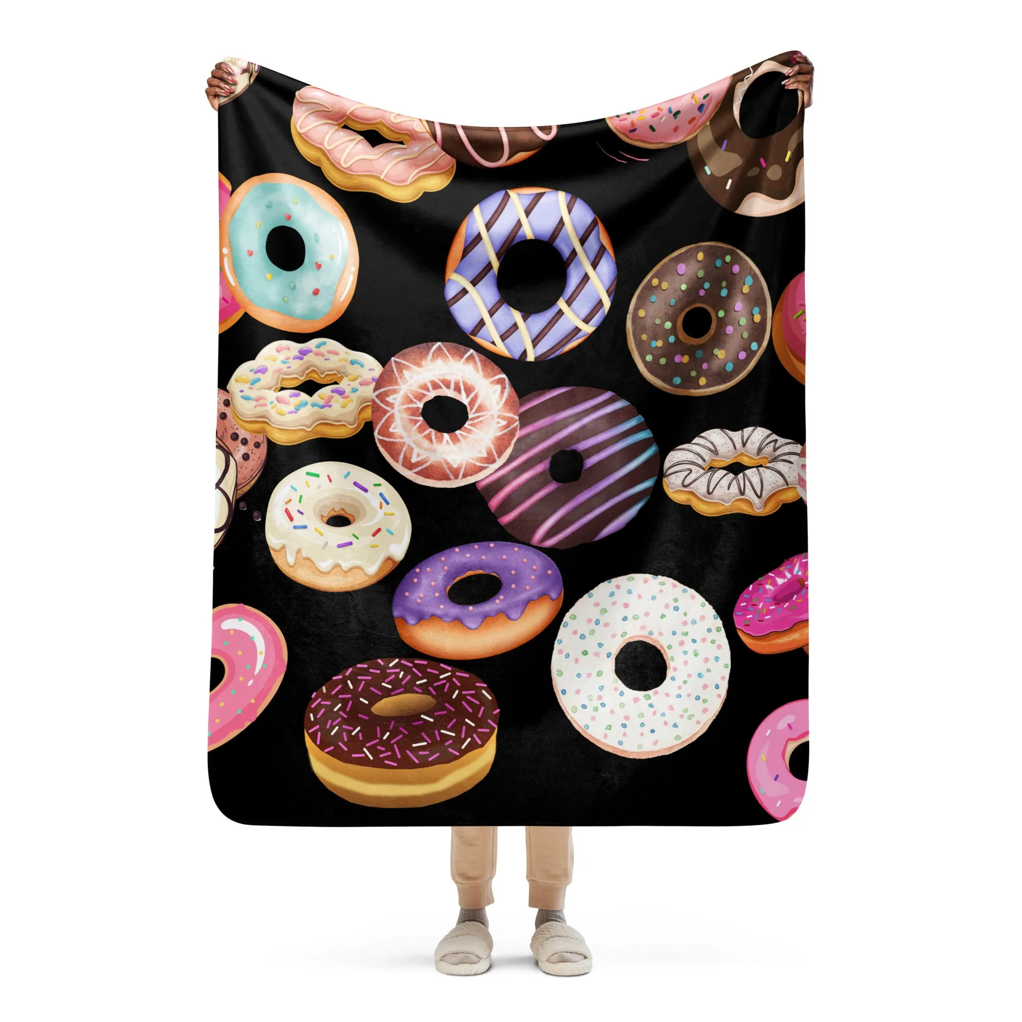 Donut Sherpa blanket lioness-love