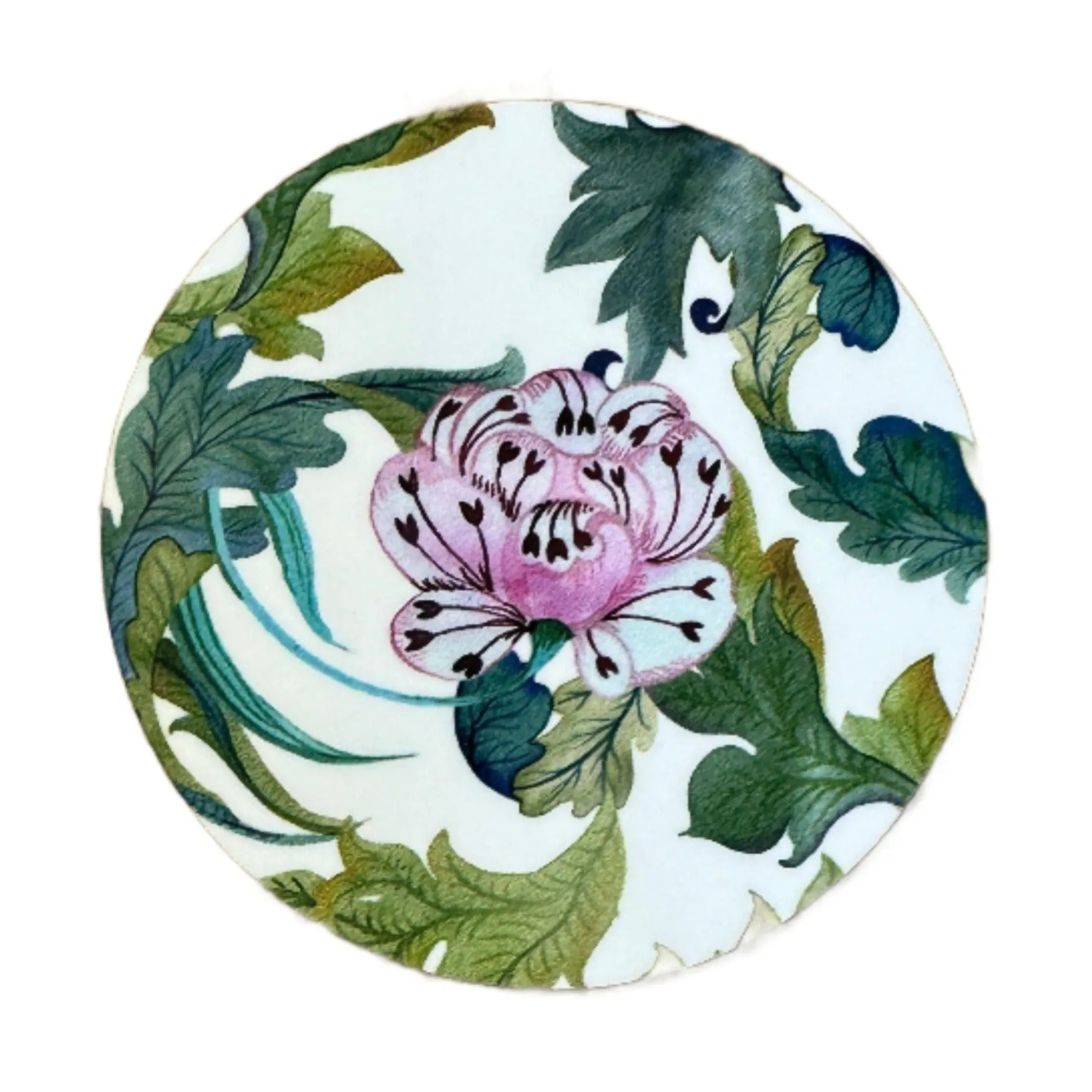 'Floral' Round Placemat & Coasters