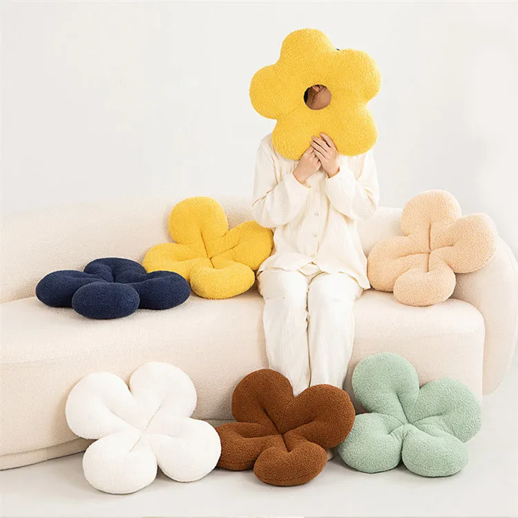 Four Leaf Clover Cushion | White