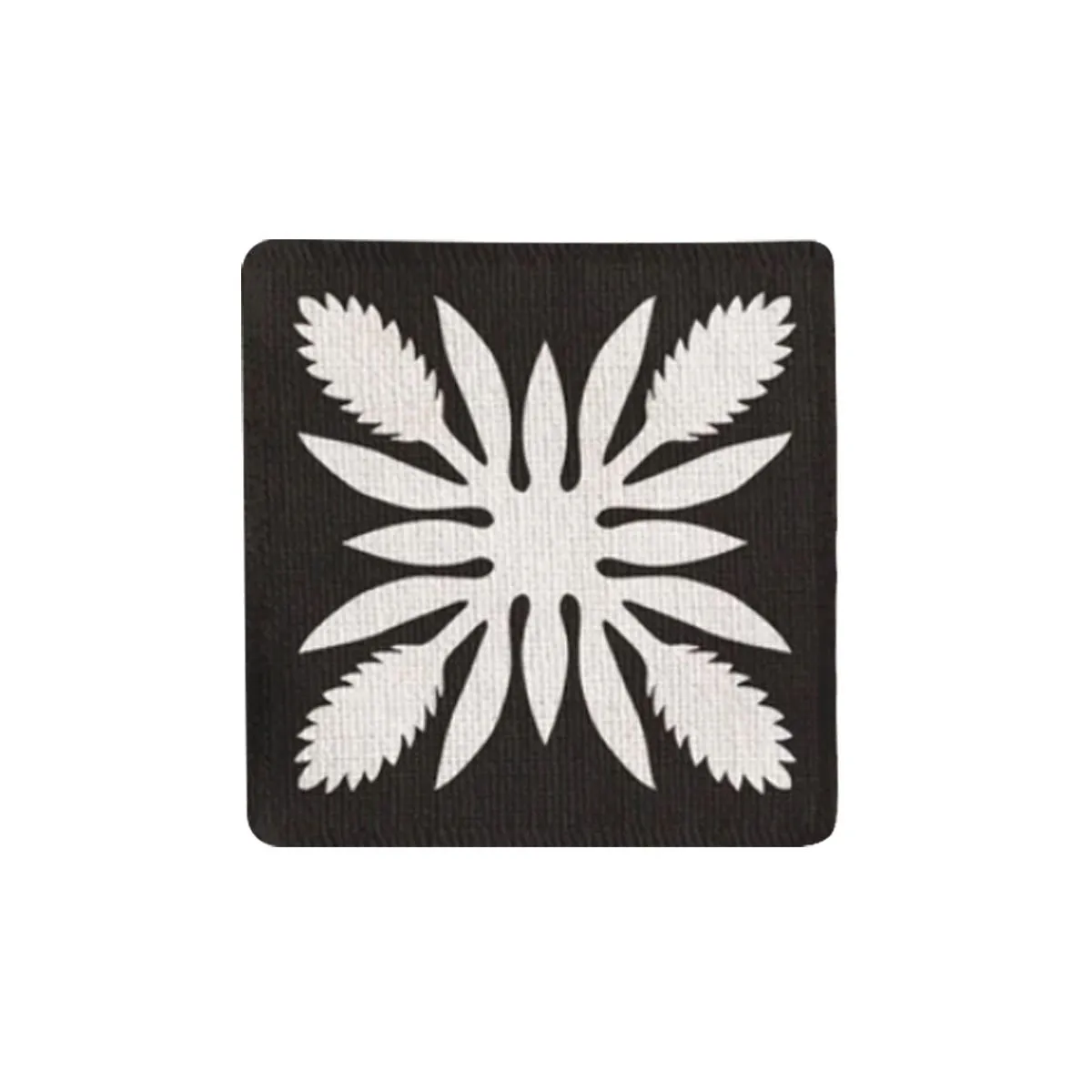 Ginger BW Fabric Coaster