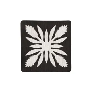 Ginger BW Fabric Coaster